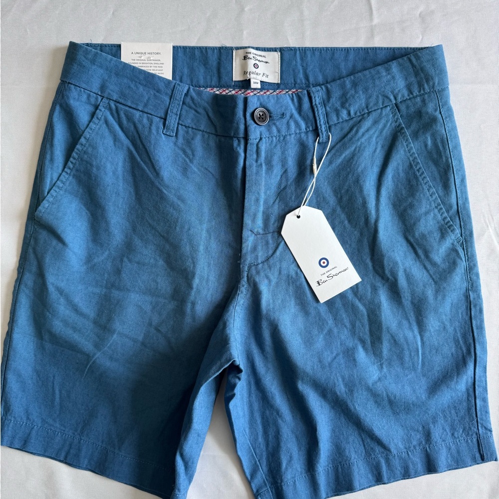 Ben Sherman Classic flat front shorts Sz 30
